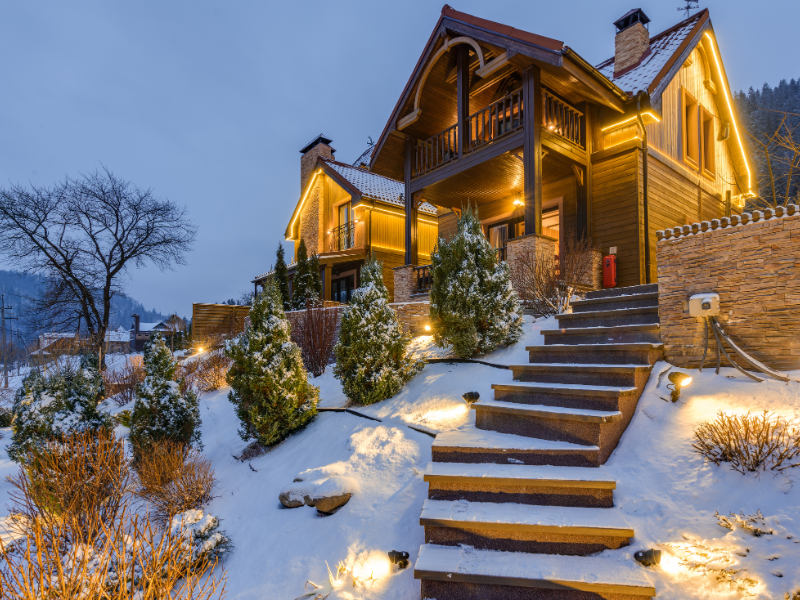 Equipment installation and maintenance for Edmonton home walkway safety in the winter. Add lighting to ensure the safety of yourself and others!