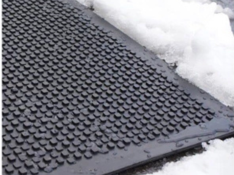 Outdoor and heated rubber mats for your Edmonton home's winter walkway safety.