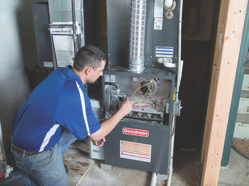 Energy-efficient HVAC system installed for better climate control and energy savings. 