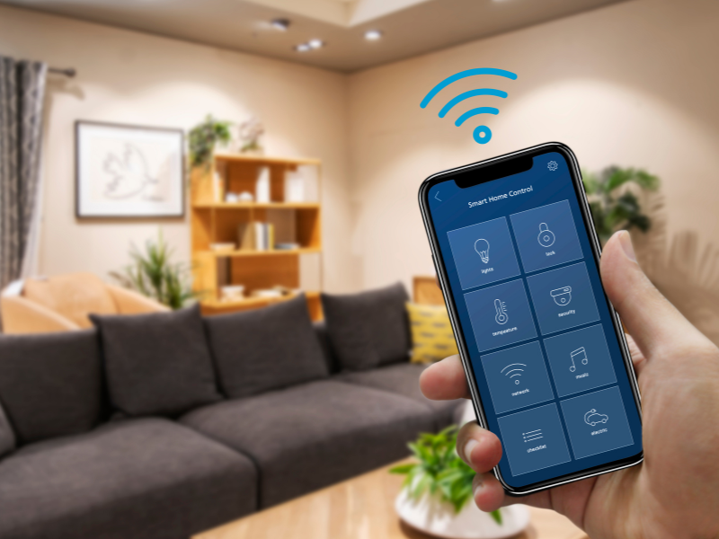 A modern smart home with HVAC and plumbing system icons, showcasing energy-efficient home maintenance solutions for 2025. Stay Ahead of Home Maintenance: Key HVAC & Plumbing Challenges to Tackle in 2025.