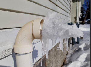 Frozen exterior vent. Winter Plumbing Woes: Tips to Keep Your Pipes Problem-Free.