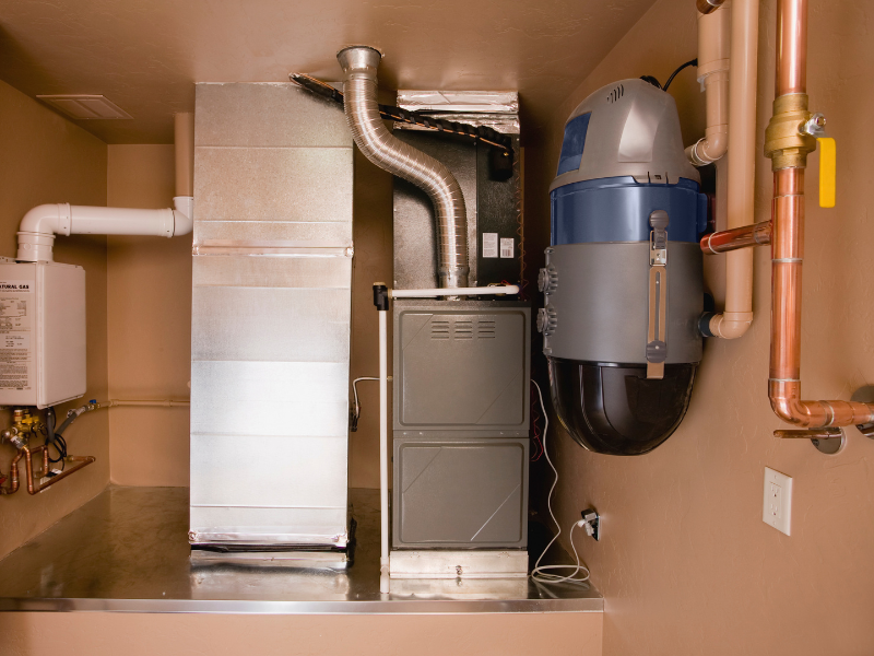 Gas furnace system for Edmonton home heating.